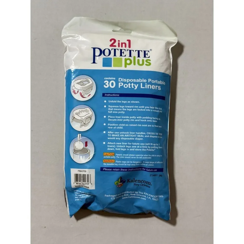 Fold ‘N’ Go Travel Potty + 30 Disposable Leakproof Liners Bundle